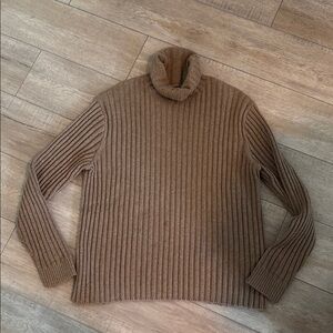 Banana Republic Italian Yarn LARGE ribbed turtleneck sweater (see pics)